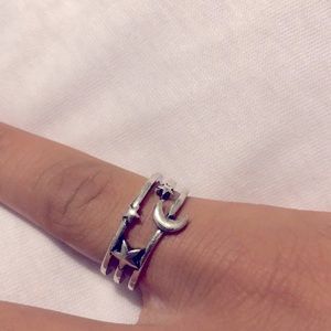 Moon-star Ring